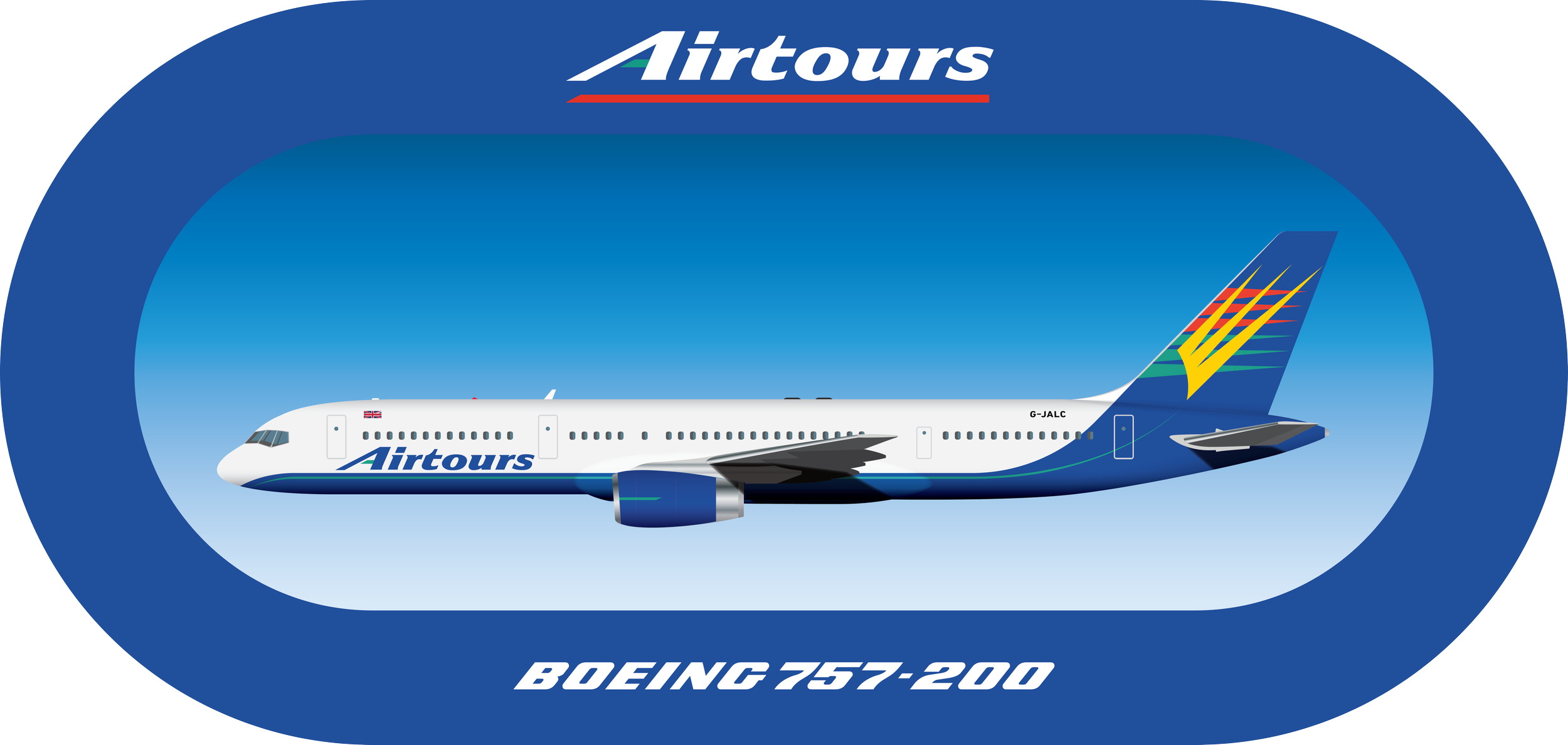 Boeing 757-200 — All products | Explore and Purchase — Retro Logo